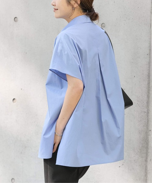 JOURNAL STANDARD(ジャーナルスタンダード)の「《追加2》ポンチョワイドシャツ(シャツ/ブラウス・レディース・ホワイト/ネイビー/サックスブルー・FREE)」の8枚目の写真