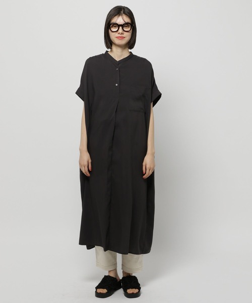 ニコアンド人気スタッフプロデュースMA-1風ワンピース黒ブラックMisayoさん ニコアンド人気スタッフプロデュースMA-1風ワンピース黒ブラック