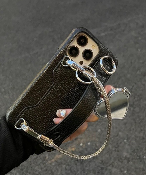 F&D : ハートチャーム付きiPhoneケース&ストラップ/ iPhone14