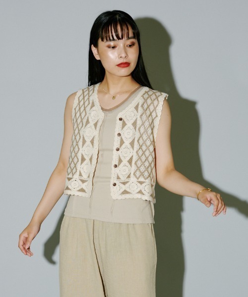 apricot_aineページ Cotton Voile Flower Border Print Ladder Dress | Pasand by ne