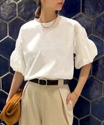 audrey and john wad | 袖バルーンカットソー-手洗い可-(Tシャツ/カットソー)