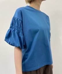 袖バルーンカットソー-手洗い可-