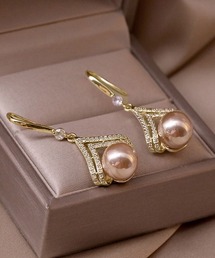 ピアス パール ロングピアス