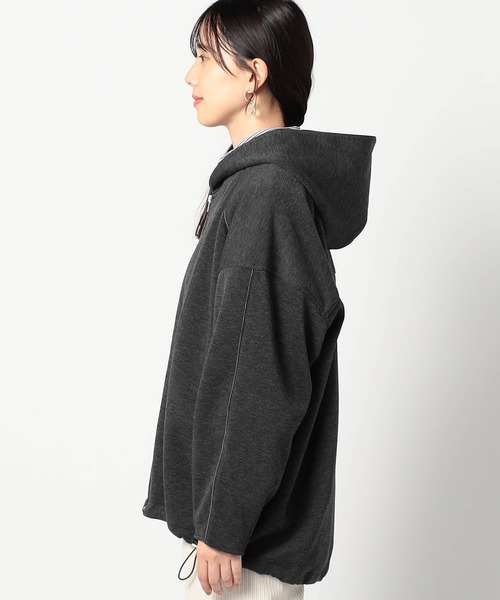 ダンボール素材 パイピングZIPフードブルゾン（ブルゾン）｜Grand PARK