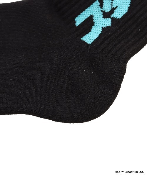 STAR WARS(スターウォーズ)の「atmos STAR WARS カタカナ Logo Socks / アトモス スターウォーズ カタカナ ロゴ ソックス 【SP】(ソックス/靴下・メンズ・ブラック・25-27/27-29)」の3枚目の写真