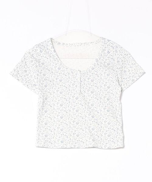 LADY LIKE(レディライク)の「ヘンリーネックコンパクト半袖Tシャツ(Tシャツ/カットソー・レディース・ホワイト/イエロー/ネイビー・M)」の13枚目の写真