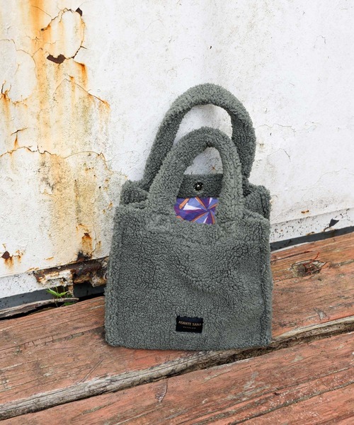 BAYFLOW(ベイフロー)の「【ASANTE SANA】ボアトート(トートバッグ・レディース・ブラウン/グレー・0)」の12枚目の写真