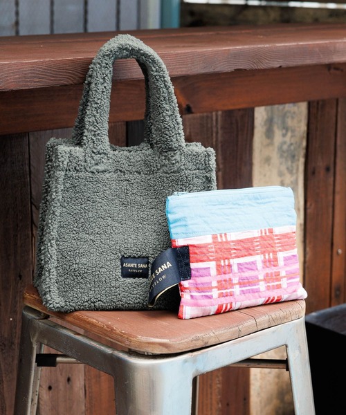BAYFLOW(ベイフロー)の「【ASANTE SANA】ボアトート(トートバッグ・レディース・ブラウン/グレー・0)」の14枚目の写真
