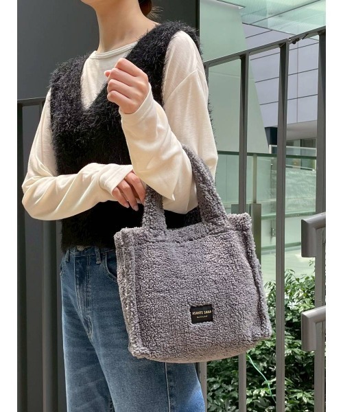 BAYFLOW(ベイフロー)の「【ASANTE SANA】ボアトート(トートバッグ・レディース・ブラウン/グレー・0)」の20枚目の写真