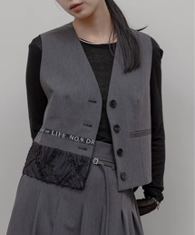 Oblada グレー系チェック ベスト ベスト（グレー/灰色系・チェック柄）ファッション通販 - ZOZOTOWN