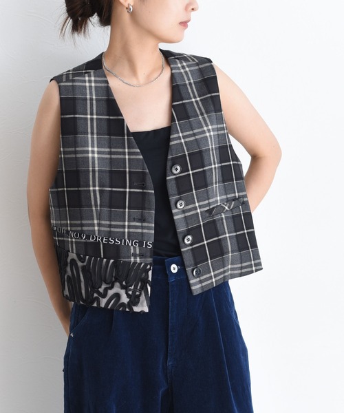 ロゴテープチェックベスト Eimee Law│Eimee Law & LHELBIE 公式