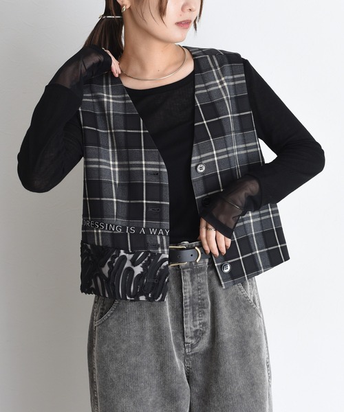 エイミーロウ　中綿ベスト　✨新品未使用✨ Eimee Law（エイミーロウ）の「ビッグカラー中綿ベスト（ダウン