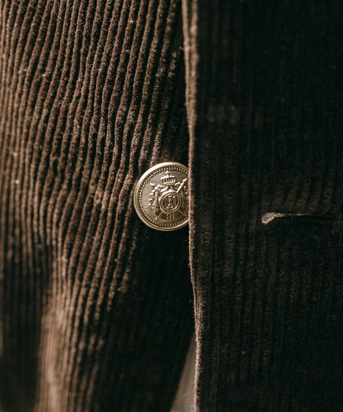 subciety XL サブサエティ ジャケット コーデュロイ ワッペン 茶 サブサエティ XL subciety ワッペン ジャケット 茶 コーデュロイ