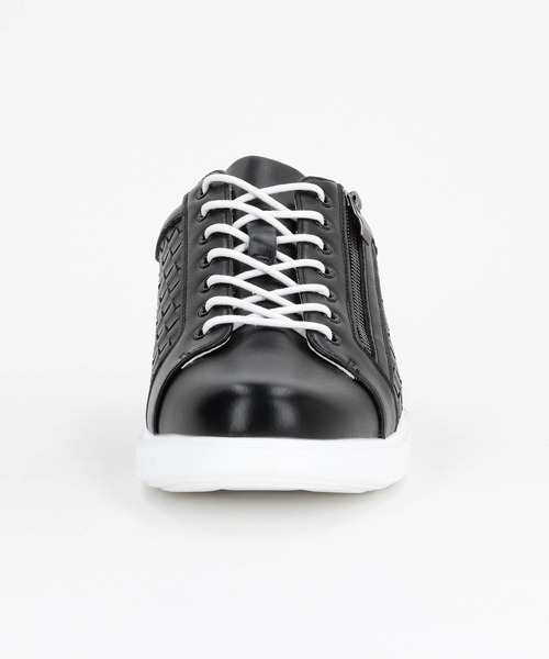 HIDEAWAYS NICOLE(ハイダウェイニコル)の「サイドイントレスニーカー(スニーカー・メンズ・ブラック/オフホワイト・26.5cm/27.5cm/25.5cm)」の7枚目の写真