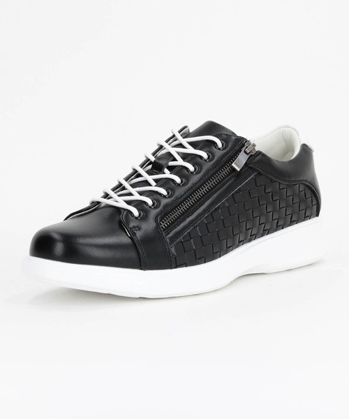 HIDEAWAYS NICOLE(ハイダウェイニコル)の「サイドイントレスニーカー(スニーカー・メンズ・ブラック/オフホワイト・26.5cm/27.5cm/25.5cm)」の8枚目の写真