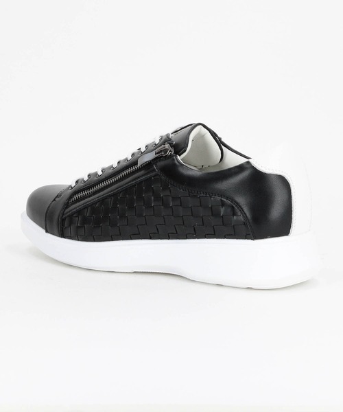 HIDEAWAYS NICOLE(ハイダウェイニコル)の「サイドイントレスニーカー(スニーカー・メンズ・ブラック/オフホワイト・26.5cm/27.5cm/25.5cm)」の10枚目の写真