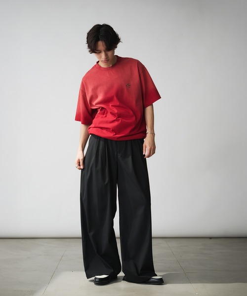 Adoon plain（アドーンプレーン）の「Vintage-like Studded T-Shirt / ヴィンテージライクスタッズTシャツ（Tシャツ/カットソー・メンズ・オフホワイト/ネイビー/ブラック/ブラウン/レッド系その他・MEDIUM/LARGE）」の17枚目の写真