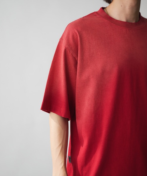 Adoon plain(アドーンプレーン)の「Vintage-like Studded T-Shirt / ヴィンテージライクスタッズTシャツ(Tシャツ/カットソー・メンズ・オフホワイト/ネイビー/ブラック/ブラウン/レッド系その他・MEDIUM/LARGE)」の19枚目の写真