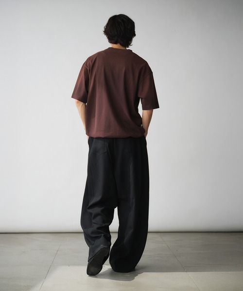 Adoon plain（アドーンプレーン）の「Vintage-like Studded T-Shirt / ヴィンテージライクスタッズTシャツ（Tシャツ/カットソー・メンズ・オフホワイト/ネイビー/ブラック/ブラウン/レッド系その他・MEDIUM/LARGE）」の20枚目の写真