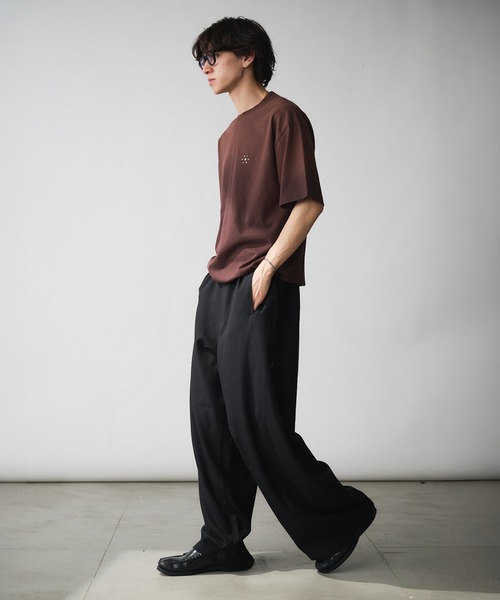 Adoon plain（アドーンプレーン）の「Vintage-like Studded T-Shirt / ヴィンテージライクスタッズTシャツ（Tシャツ/カットソー・メンズ・オフホワイト/ネイビー/ブラック/ブラウン/レッド系その他・MEDIUM/LARGE）」の14枚目の写真