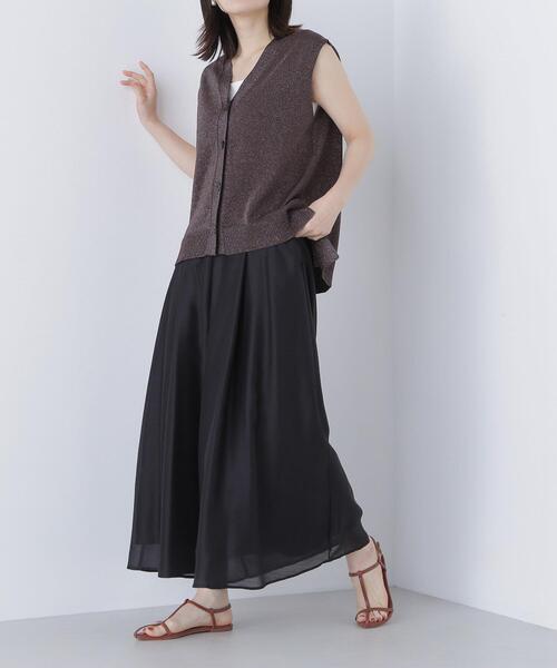 NATURAL BEAUTY BASIC(ナチュラルビューティーベーシック)の「リラクシーフレアパンツ(その他パンツ・レディース・ライトグリーン/ブラック/グレー・SMALL/MEDIUM)」の21枚目の写真