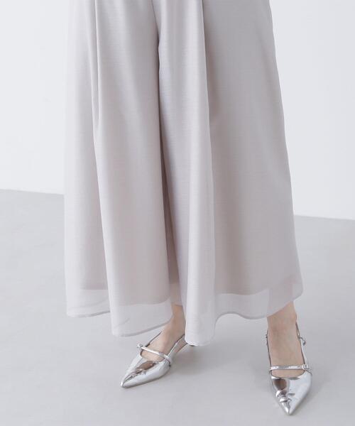 NATURAL BEAUTY BASIC(ナチュラルビューティーベーシック)の「リラクシーフレアパンツ(その他パンツ・レディース・ライトグリーン/ブラック/グレー・SMALL/MEDIUM)」の8枚目の写真