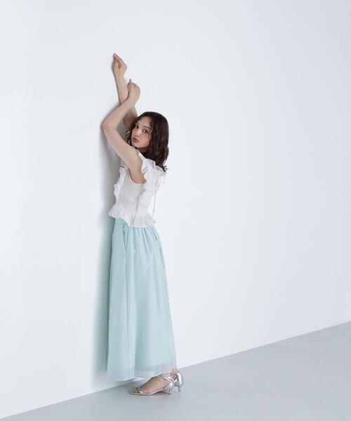 NATURAL BEAUTY BASIC(ナチュラルビューティーベーシック)の「リラクシーフレアパンツ(その他パンツ・レディース・ライトグリーン/ブラック/グレー・SMALL/MEDIUM)」の12枚目の写真