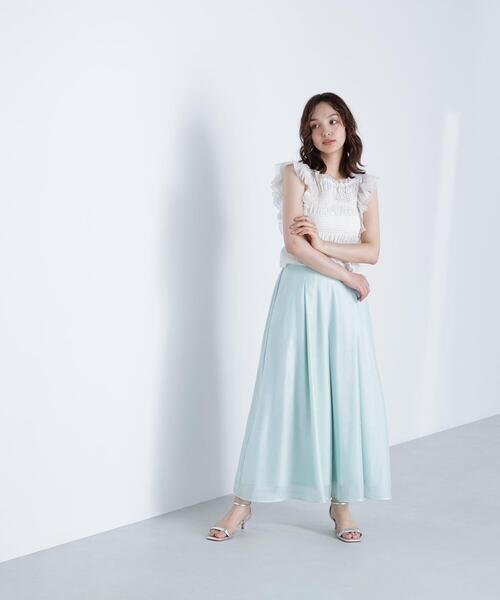 NATURAL BEAUTY BASIC(ナチュラルビューティーベーシック)の「リラクシーフレアパンツ(その他パンツ・レディース・ライトグリーン/ブラック/グレー・SMALL/MEDIUM)」の13枚目の写真
