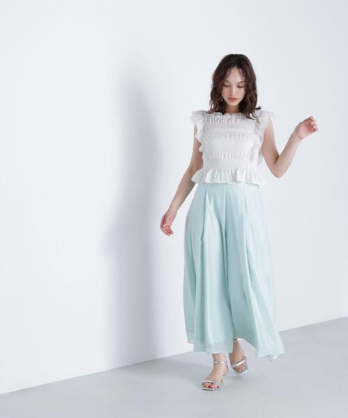 NATURAL BEAUTY BASIC(ナチュラルビューティーベーシック)の「リラクシーフレアパンツ(その他パンツ・レディース・ライトグリーン/ブラック/グレー・SMALL/MEDIUM)」の14枚目の写真