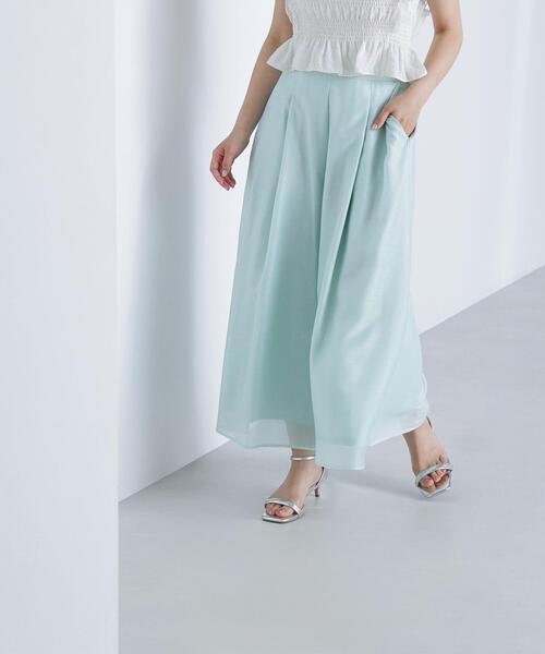 NATURAL BEAUTY BASIC(ナチュラルビューティーベーシック)の「リラクシーフレアパンツ(その他パンツ・レディース・ライトグリーン/ブラック/グレー・SMALL/MEDIUM)」の16枚目の写真