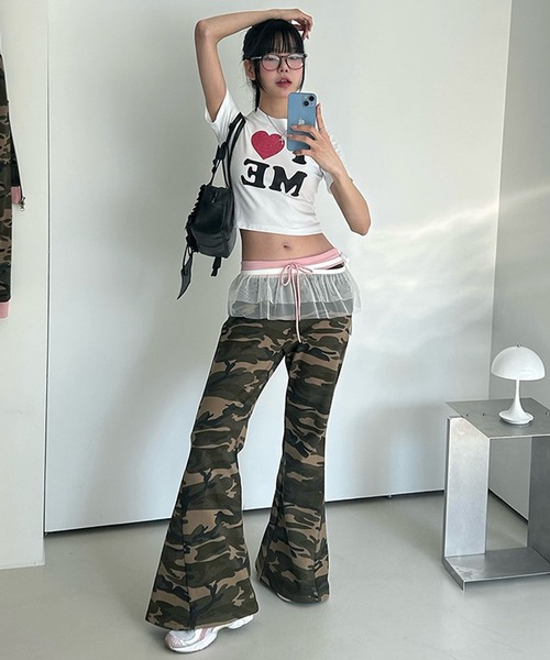 MEMECLE(メメクル)の「【 MEMECLE / メメクル 】I LOVE ME T-shirt アイラブミープリントTシャツ(Tシャツ/カットソー・レディース・ホワイト・S/L/M)」の4枚目の写真
