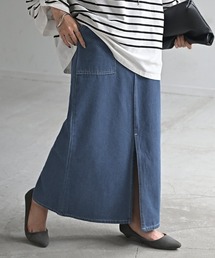 Iラインデニムスカート