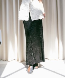 sahara(Tn)Crash Velour Long Skirt/NbVxAOXJ[g(XJ[g)