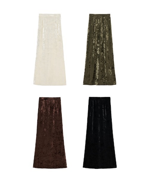 Crash Velour Long Skirt（スカート）｜sahara（サハラ）の