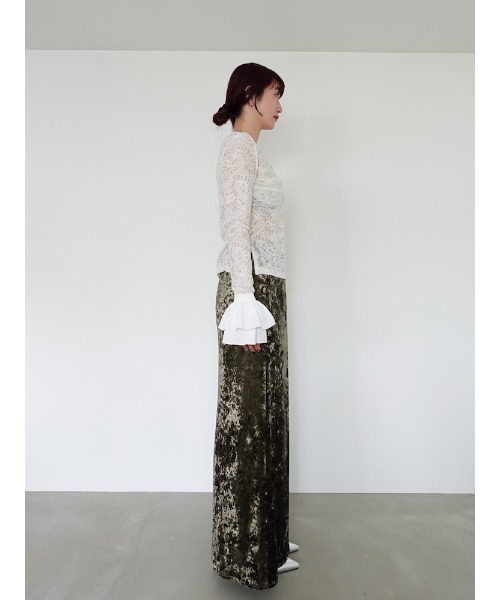 スーパーセール 半額タイムセール Crash Velour Long Skirt（スカート）｜sahara（サハラ）の スカート