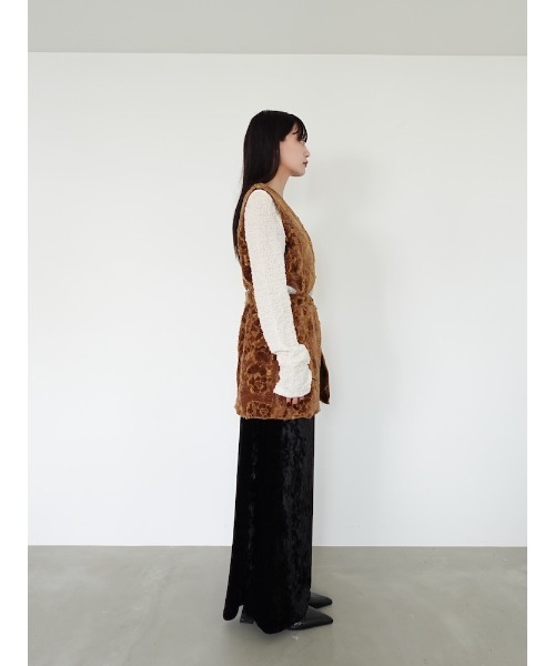 スカート sahara marute Velour Long Skirt sahara（サハラ）の「Velour Long Skirt/ベロアロングスカート