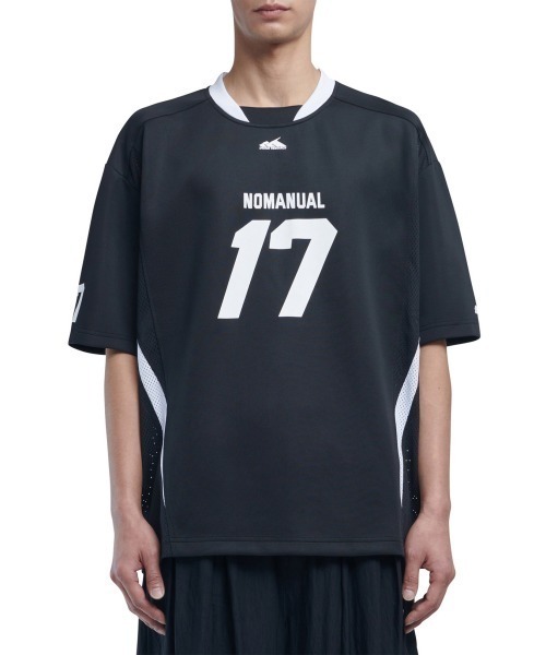 日本未入荷NOMANUALのSTRIPE FOOTBALL SHIRT 全3色 MUSINSA公式 | NOMANUAL STRIPE FOOTBALL SHIRT - BLUE