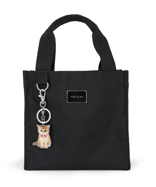 PAUL & JOE ACCESSOIRES（ポールアンドジョーアクセソワ）の「PAUL & JOE ACCESSOIRES (ポール＆ジョーアクセソワ)ランチトート  PJA-B1323 カジュアル・プレートメタル（トートバッグ・レディース・ブラック・FREE）」の2枚目の写真