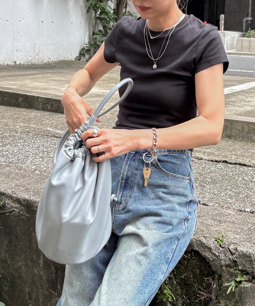 feepur(フェピュール)の「ボンサックバッグ(ショルダーバッグ・レディース・ブラック/ブルー・FREE)」の20枚目の写真