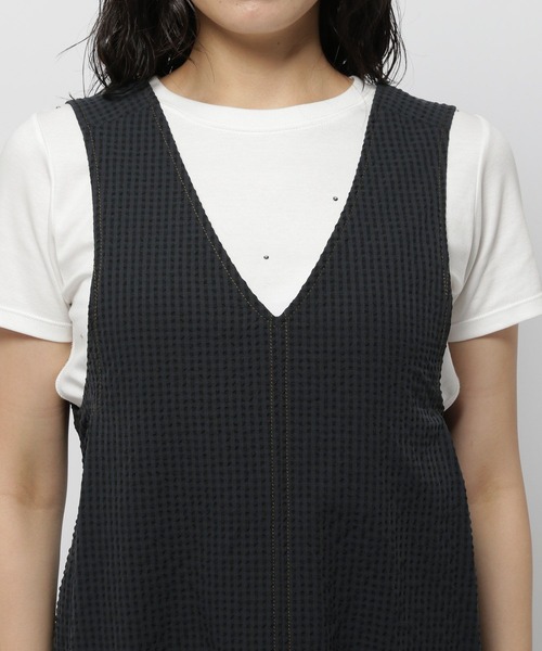 niko and...（ニコアンド）の「ポコポコサマードレス（ドレス・レディース・ブルー/チャコール/ブラウン・FREE）」の18枚目の写真