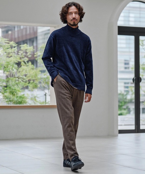 CALL&RESPONSE(コールアンドレスポンス)の「mn3147-シャギー-タートルニット-サイセンタク(ニット/セーター・メンズ・ブラック/ネイビー/グレー・1/2/4/5)」の7枚目の写真