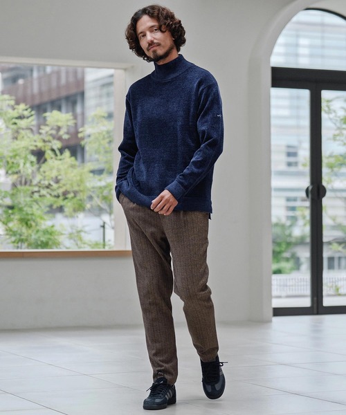 CALL&RESPONSE(コールアンドレスポンス)の「mn3147-シャギー-タートルニット-サイセンタク(ニット/セーター・メンズ・ブラック/ネイビー/グレー・1/2/4/5)」の9枚目の写真