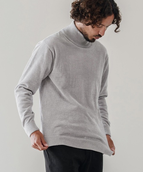 CALL&RESPONSE(コールアンドレスポンス)の「mn3147-シャギー-タートルニット-サイセンタク(ニット/セーター・メンズ・ブラック/ネイビー/グレー・1/2/4/5)」の18枚目の写真