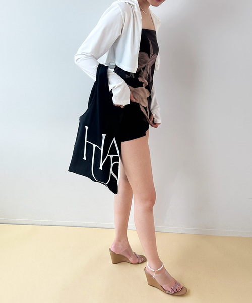 EDIT. FOR LULU（エディットフォールル）の「【HAUS for LULU】TOTE BAG（トートバッグ・レディース・ブラック/ホワイト・FREE）」の4枚目の写真