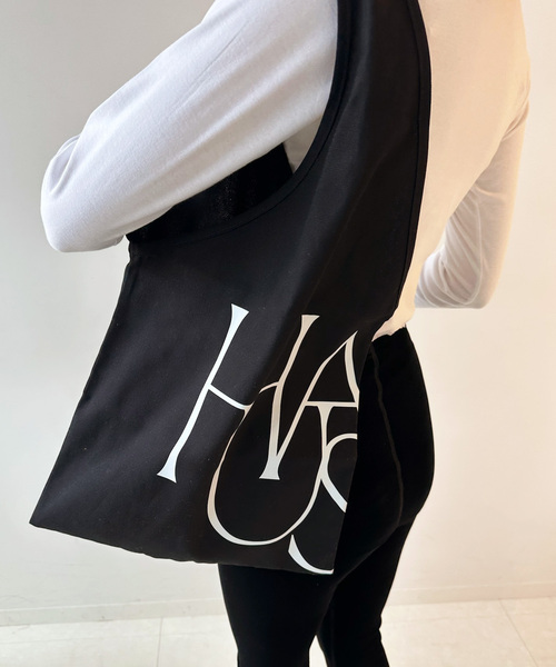 EDIT. FOR LULU（エディットフォールル）の「【HAUS for LULU】TOTE BAG（トートバッグ・レディース・ブラック/ホワイト・FREE）」の5枚目の写真