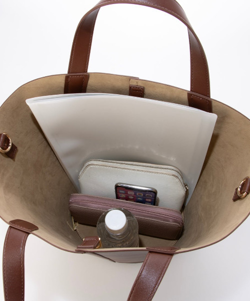 cache cache（カシュ カシュ）の「カシュカシュ cachecache / 縦型2wayバケツトート（トートバッグ・レディース・ブラウン/グリーン/ブラック・FREE）」の14枚目の写真