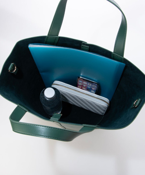 cache cache（カシュ カシュ）の「カシュカシュ cachecache / 縦型2wayバケツトート（トートバッグ・レディース・ブラウン/グリーン/ブラック・FREE）」の21枚目の写真