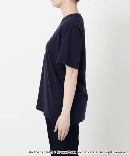 BALMYDAY'S(バルミーデイズ)の「《追加》BALMYDAYS/バルミーデイズ SLOBE別注 FELIX Tシャツ1 BAL-25SS87(Tシャツ/カットソー・レディース・ネイビー/ホワイト・FREE)」の3枚目の写真