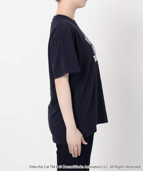 BALMYDAY'S(バルミーデイズ)の「《追加》BALMYDAYS/バルミーデイズ SLOBE別注 FELIX Tシャツ1 BAL-25SS87(Tシャツ/カットソー・レディース・ネイビー/ホワイト・FREE)」の5枚目の写真