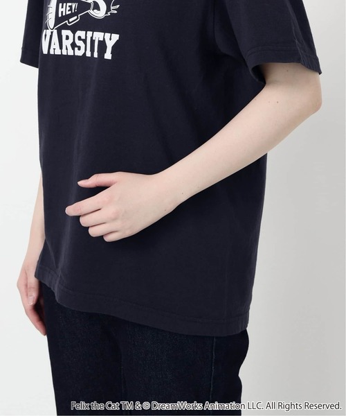BALMYDAY'S(バルミーデイズ)の「《追加》BALMYDAYS/バルミーデイズ SLOBE別注 FELIX Tシャツ1 BAL-25SS87(Tシャツ/カットソー・レディース・ネイビー/ホワイト・FREE)」の7枚目の写真
